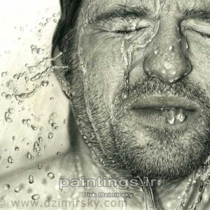 دیرک ژیمیرسکی - نقاشی چهره با مداد روی کاغذ