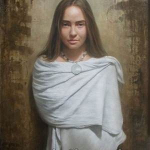 نقاشی روی چوب - اثر نقاش معاصر دیوید کاسان